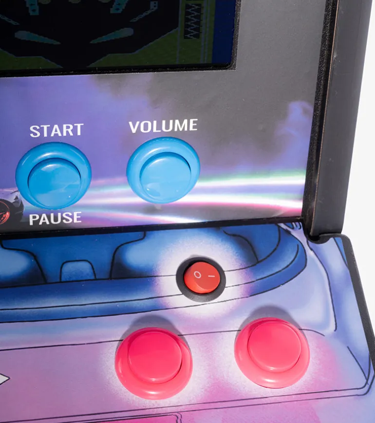 Borne d'arcade rétro en bois