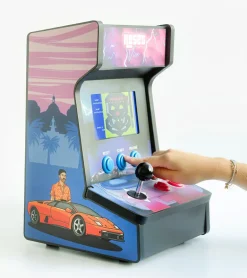 Borne d'arcade rétro en bois