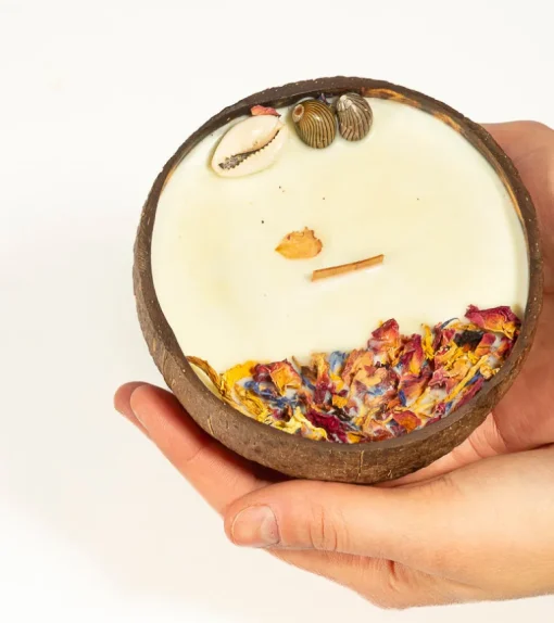Bougie noix de coco