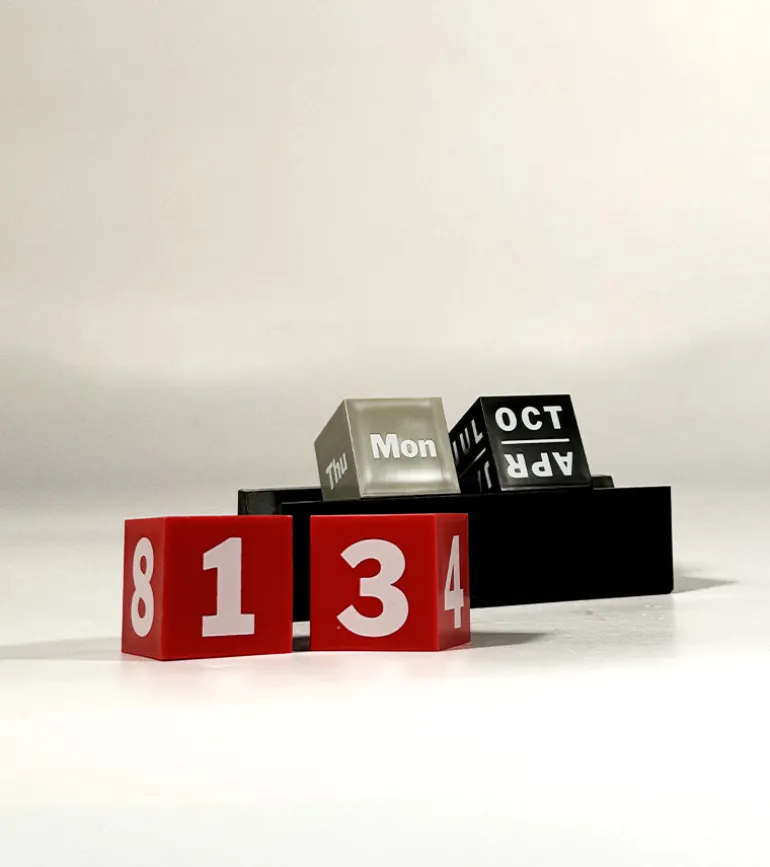 Calendrier perpétuel en cubes