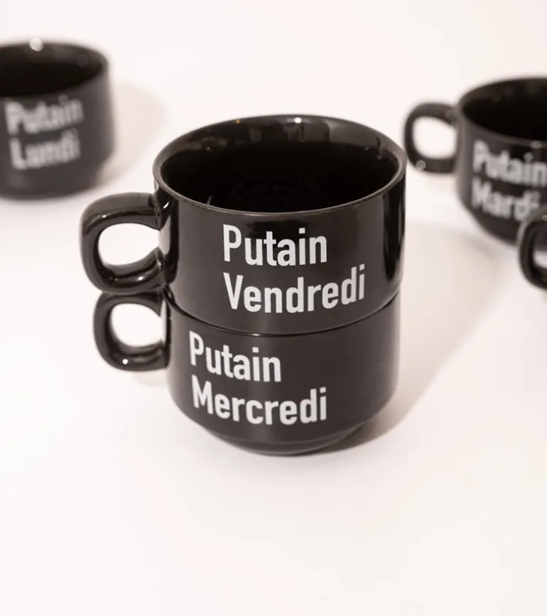 Coffret semainier de tasses - Les putains de tasses