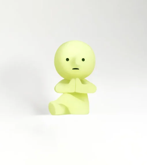 Figurine fluorescente Smiski - série Yoga