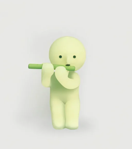 Figurine fluorescente Smiski - série Living