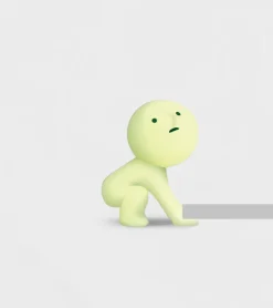 Figurine fluorescente Smiski - série Living