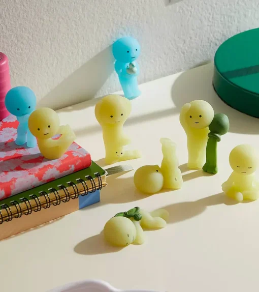 Figurine fluorescente Smiski - série Bath