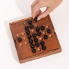 Jeu solitaire en bois