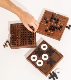 Jeu solitaire en bois