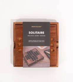 Jeu solitaire en bois