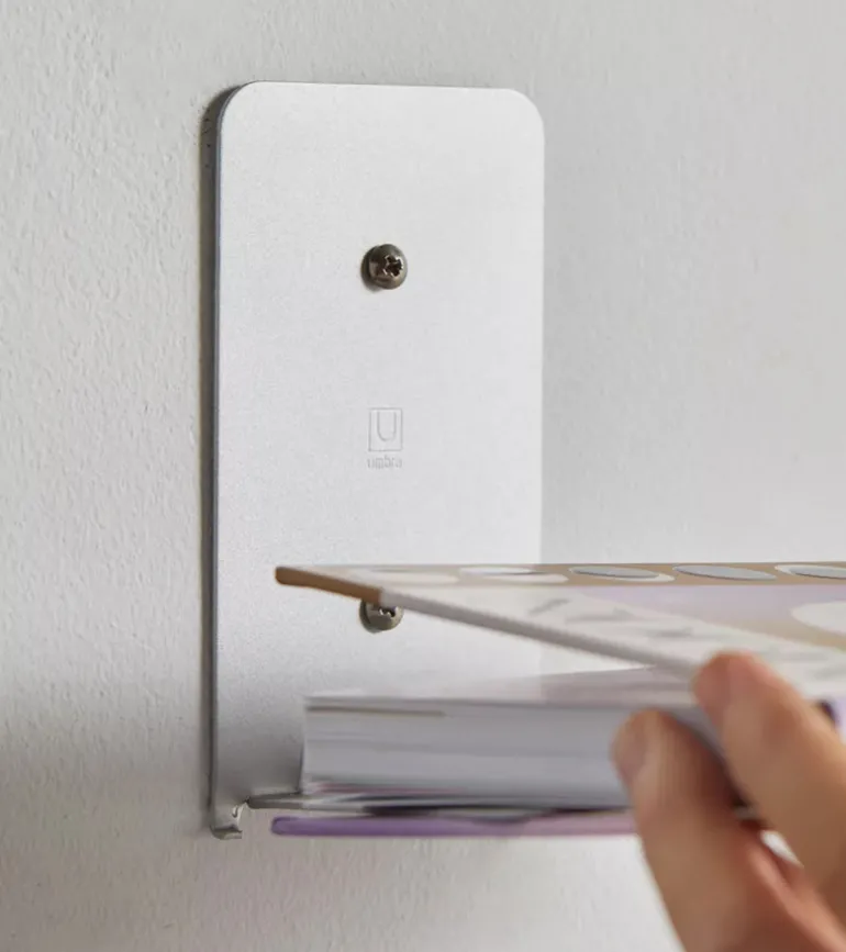 Lot de 3 etageres en métal invisibles