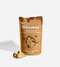 Mini cônes fourrés au chocolat