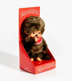 Peluche Monchhichi Kiki - Bavoir Rouge