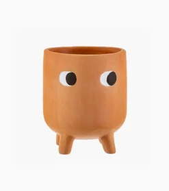 Petit cache-pot à fleur en terre cuite