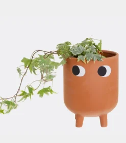 Petit cache-pot à fleur en terre cuite