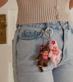 Porte-clés Monchhichi Kiki classique - Modèle surprise