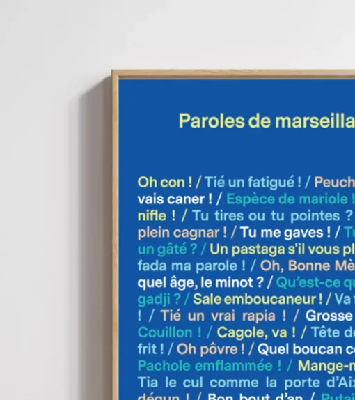 Poster - Paroles de Marseillais