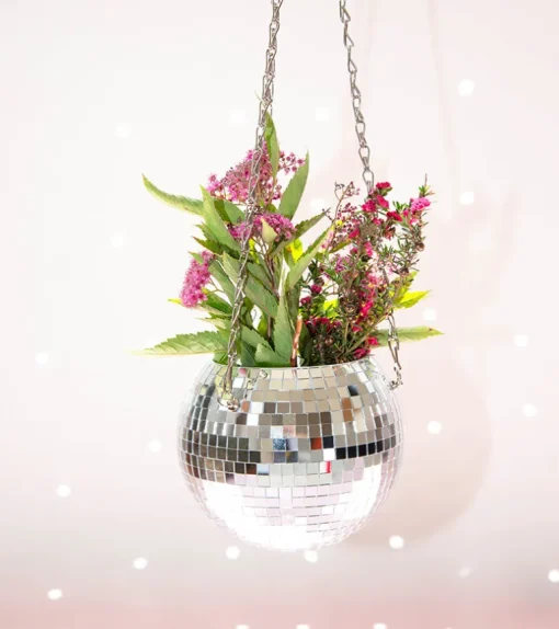 Pot de plantes disco boule à facettes