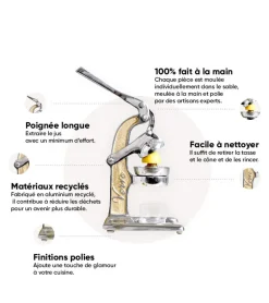 Presse-agrumes artisanal - Vert