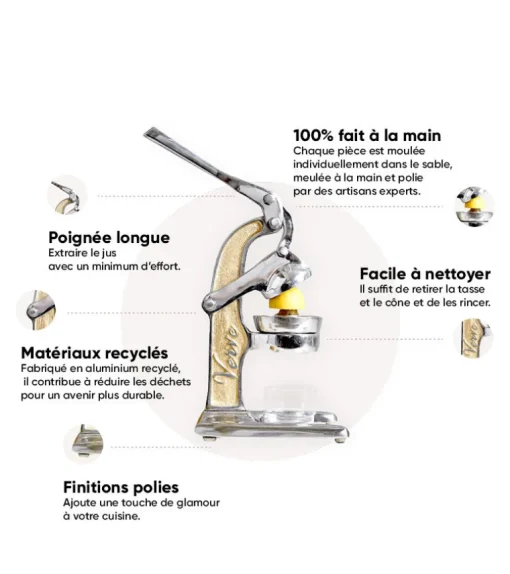 Presse-agrumes artisanal - Vert
