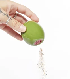 Salière et poivrière olive