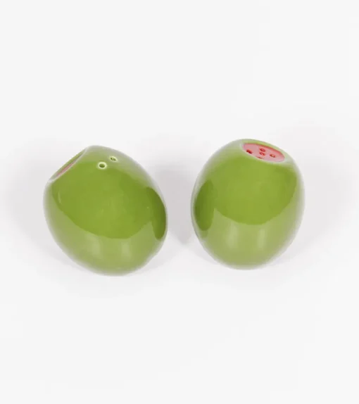 Salière et poivrière olive