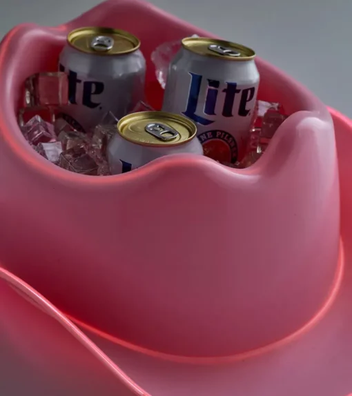 Seau à glace Chapeau de cowboy lumineux