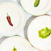 Set de 4 assiettes à dessert légumes