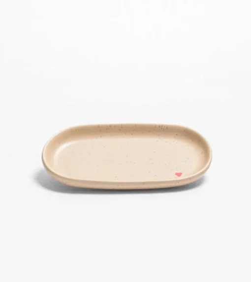 Set de 2 tasses et leurs petits plateaux - Coeur