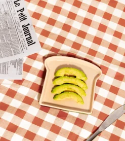 Set de deux assiettes toast