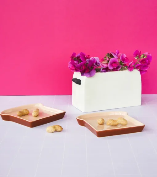 Set de deux assiettes toast
