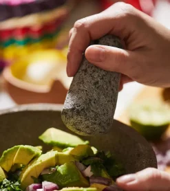 Set mortier, pilon et panier pour tortilla