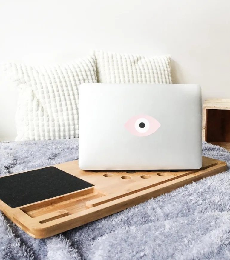 Support en bois pour ordinateur