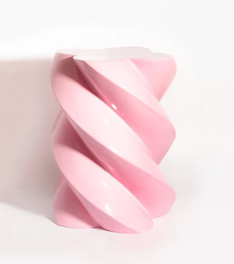Table d'appoint marshmallow Rose bonbon
