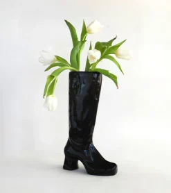 Vase botte à talon