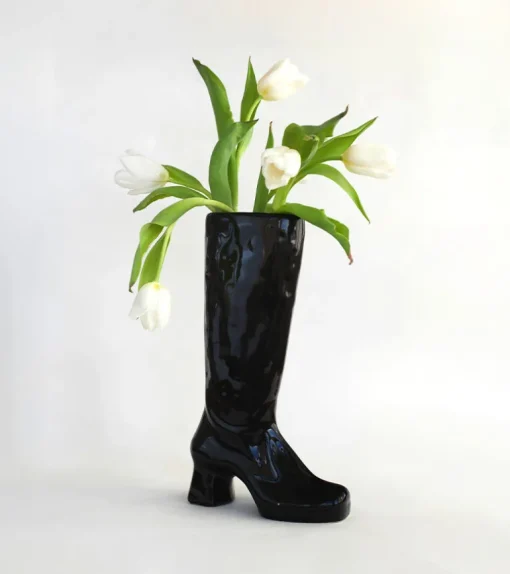 Vase botte à talon