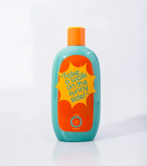 Vase crème solaire