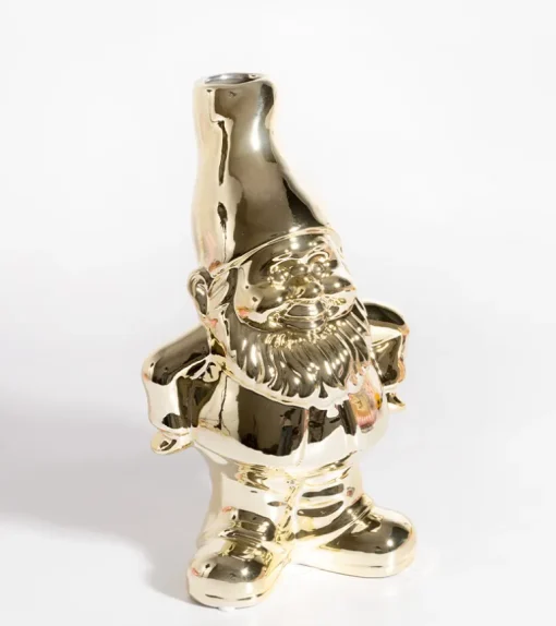 Vase Gnome doré